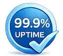 99.9% Uptime